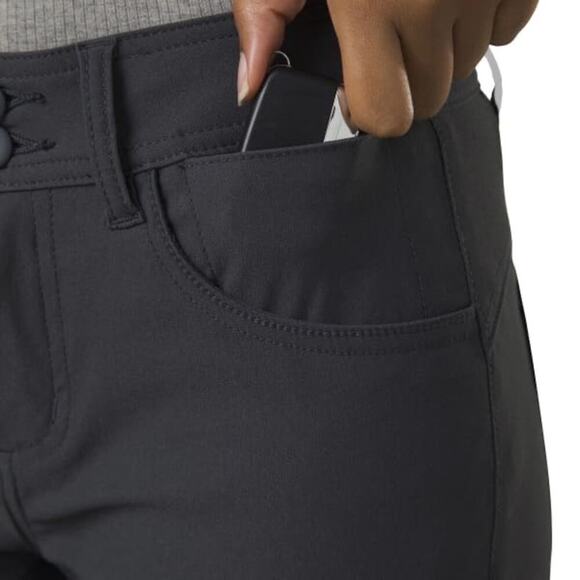 prAna Halle Capri II Women’s Sz 6 Coal Gray Performance Hiking NWT Roll Up Crop - Picture 5 of 11